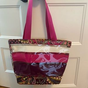 Vera Bradley vinyl tote